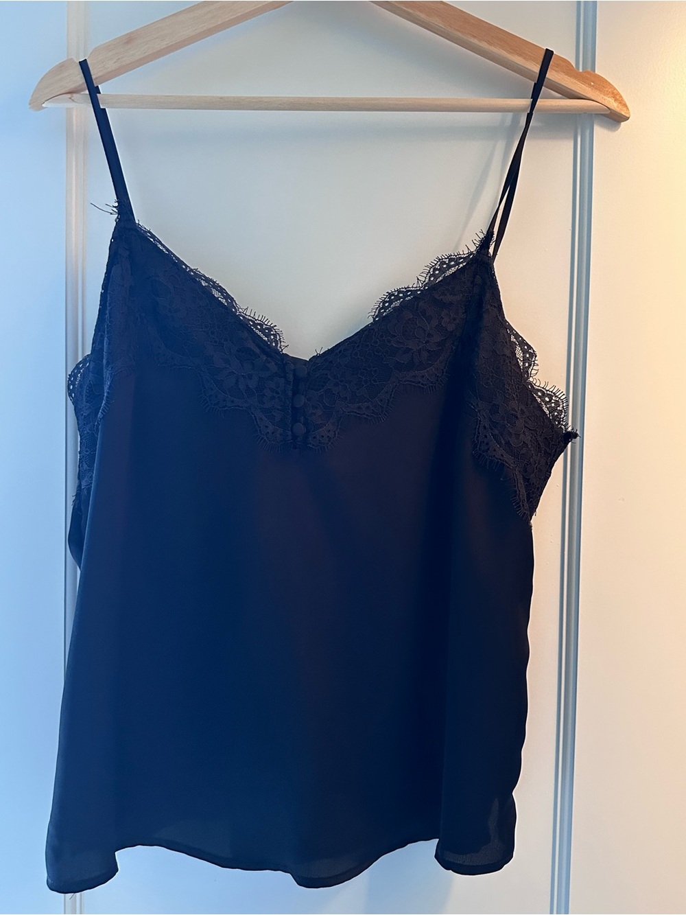 Abercrombie & Fitch Black Lace-Trim Cami